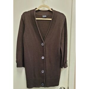 bobbie brooks brown Button Up cardigan  Women's Size‎ Small